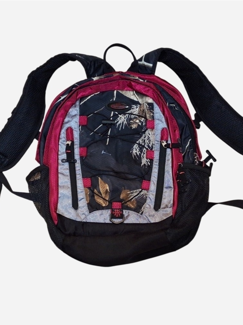 RealTree Girls Pink & Black Camo Backpack